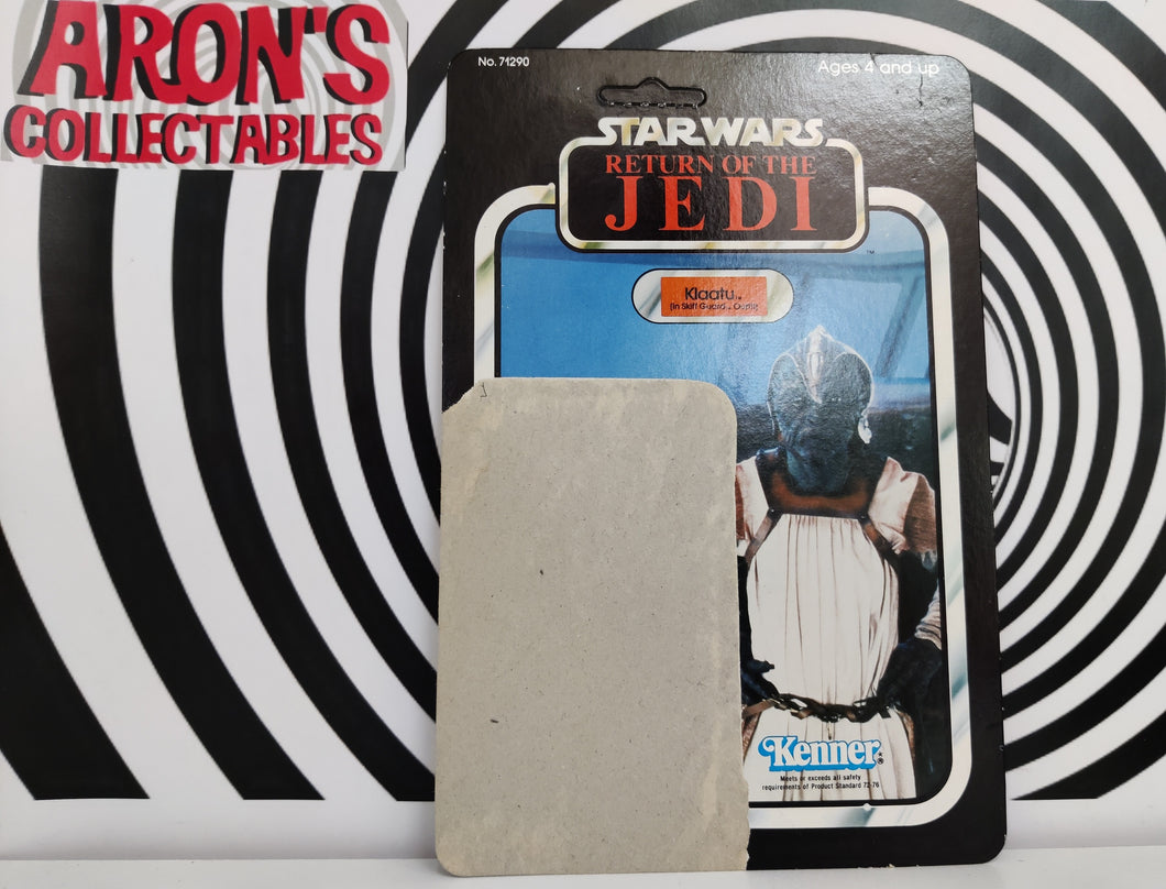 Star Wars Vintage 1983 Return of the Jedi Klaatu in Skiff Guard Outfit 77 Back Unpunched Card