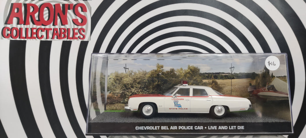 James Bond 007 Live and Let Die Chevrolet Bel Air Police Car Model Car