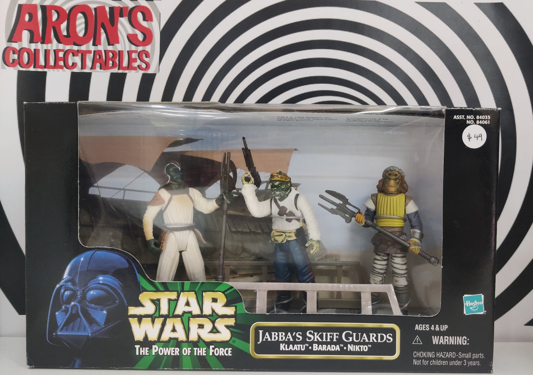 Star Wars The Power of the Force Jabba's Skiff Action Guards Figure Set