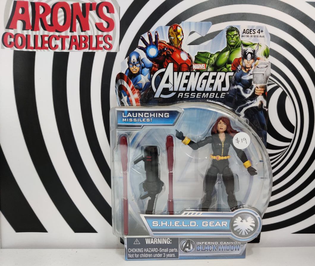 Marvel Avengers Assemble Inferno Cannon Black Widow Action Figure