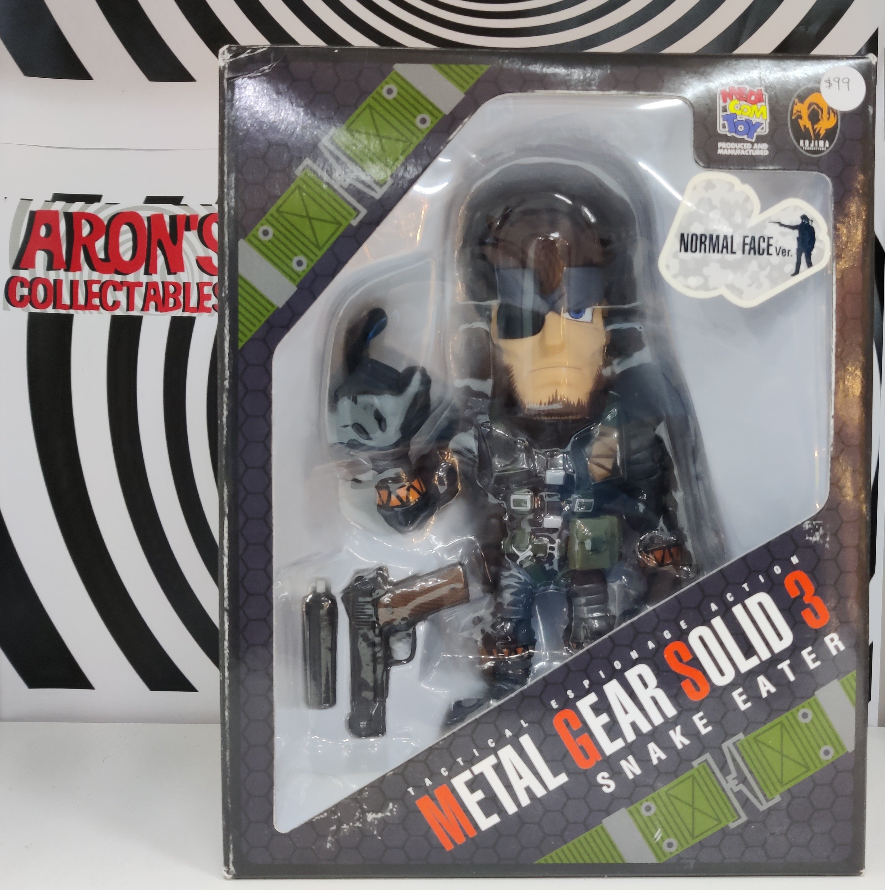 MGS3 メディコムトイ VCD スネーク NORMAL FACE Ver. Medicom Toy Metal Gear Solid 3 Snake Eater Snake Normal Face