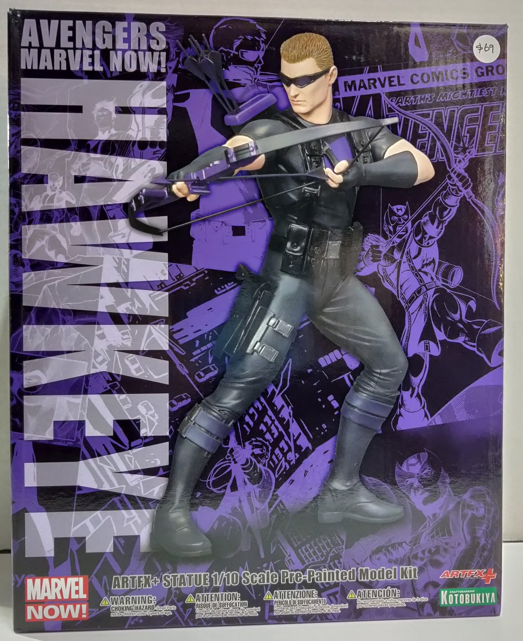 Marvel Now Avengers Hawkeye 1/10 Scale Pre-Painted Model Kit