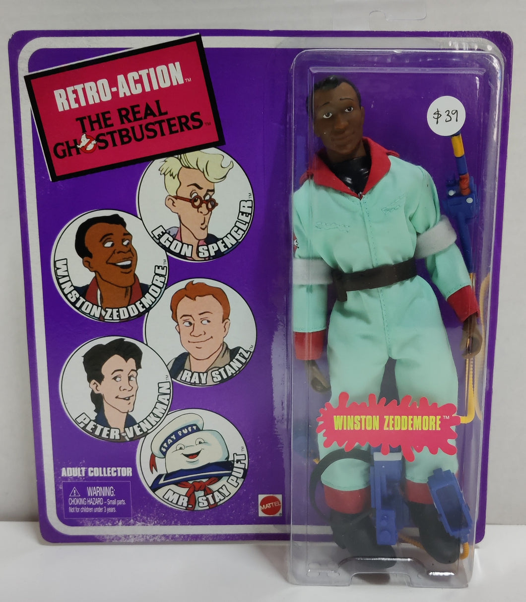 The Real Ghostbusters Winston Zeddemore Action Figure