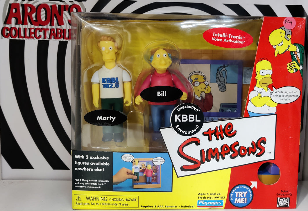 The Simpsons KBBL Radio Station Action Figure Set