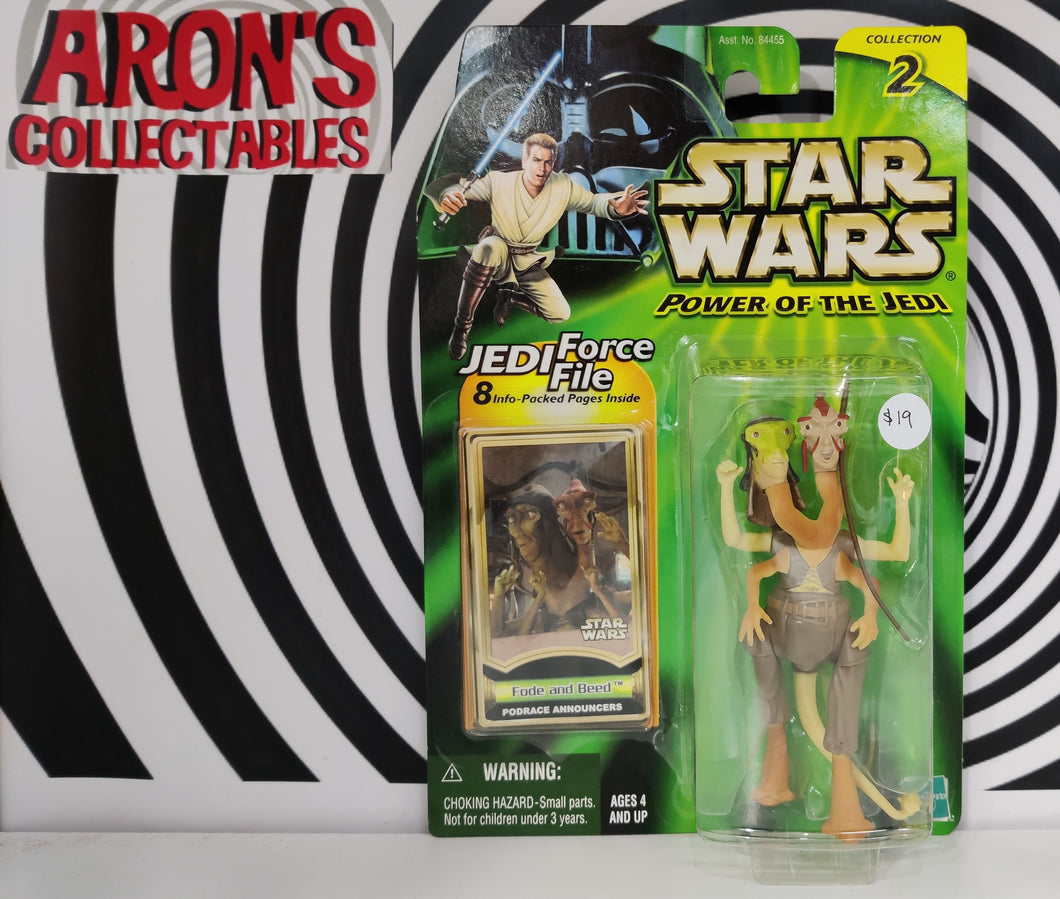 Star Wars Power of the Jedi Fode and Beed Podrace Announcers Action Figure