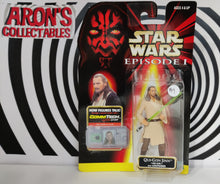Load image into Gallery viewer, Star Wars Episode I Qui-Gon Jinn (Jedi Duel) Commtech Chip Action Figure
