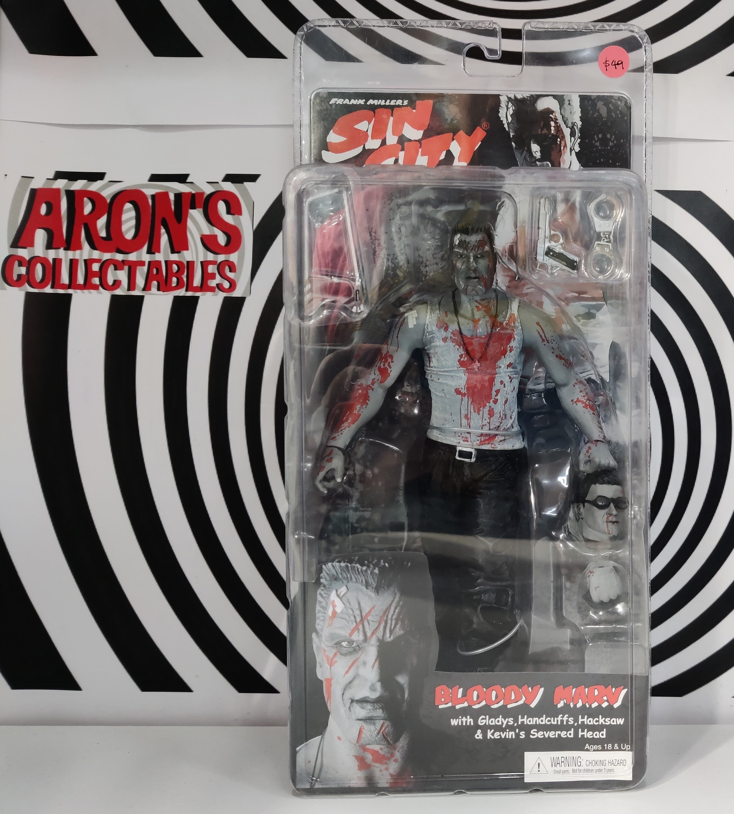 NECA - Figurine articulée Sin City Marv série 2 en noir