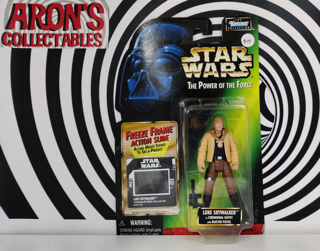 Star Wars Vintage 1997 The Power of the Force Luke Skywalker in Cremonial Outfit Action Figure