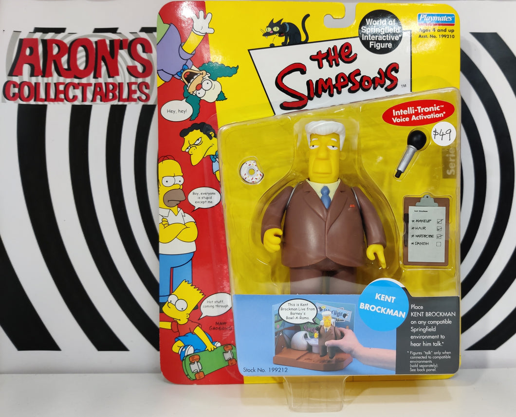 The Simpsons World of Springfield Series 5 Kent Brockman Action Figure