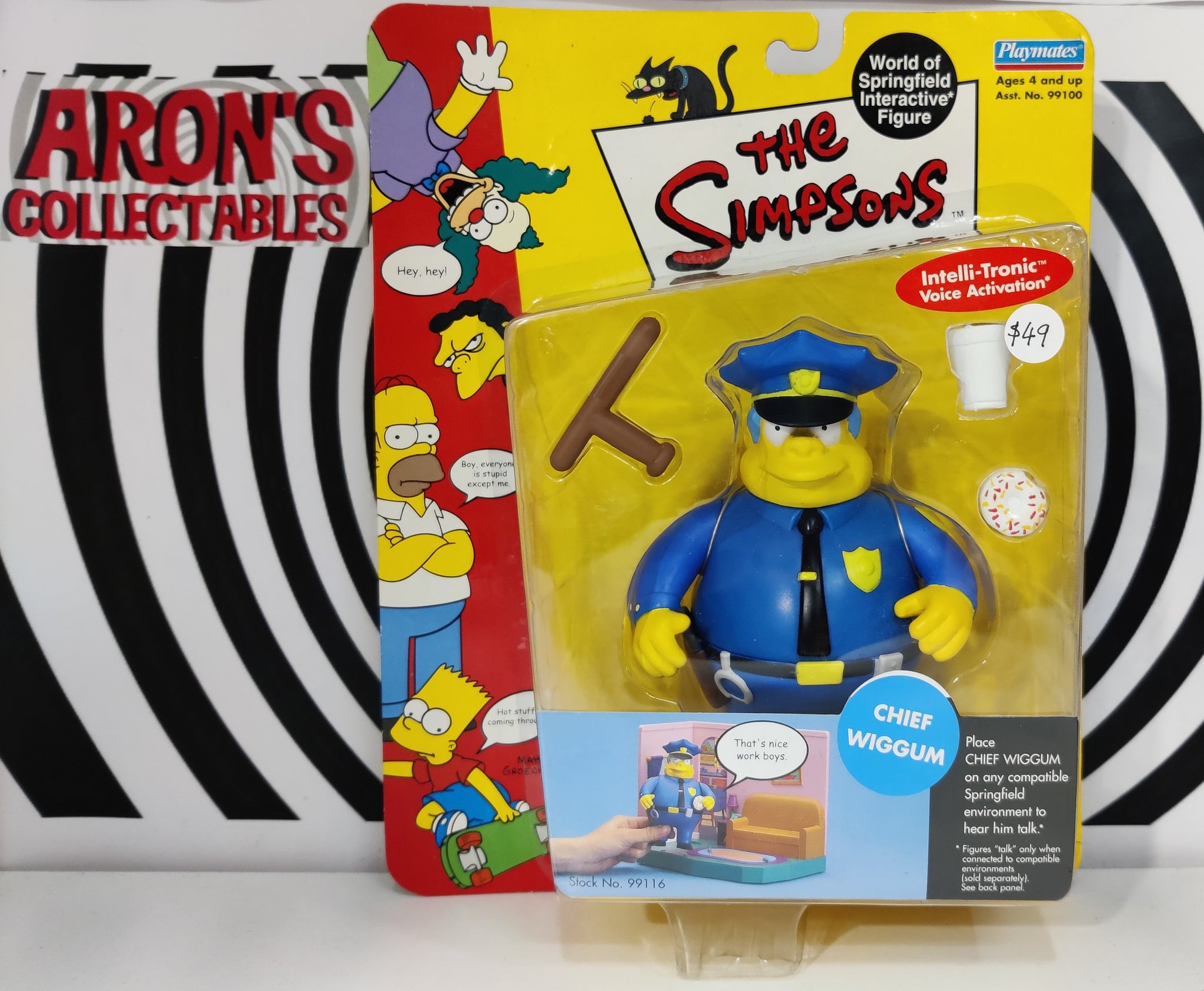 The Simpsons World of Springfield Series 2 Chief Wiggum Action 