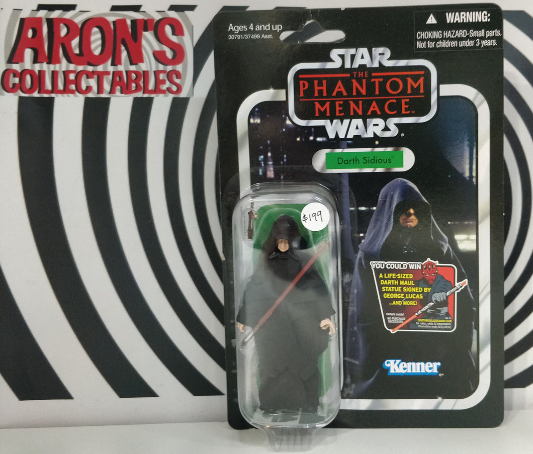 Star Wars Vintage Collection Series VC79 The Phantom Menace Darth Sidious Action Figure