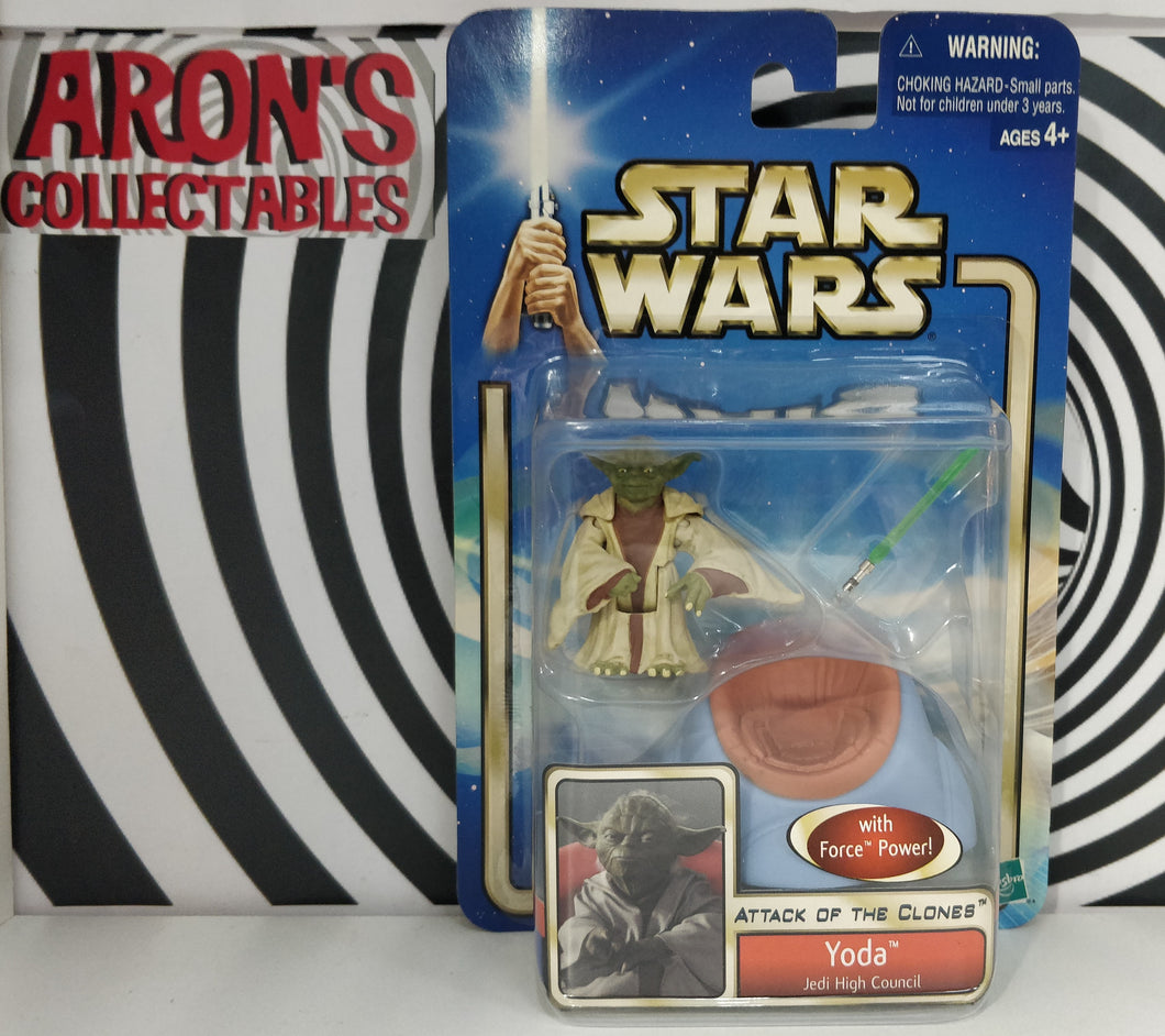 Star Wars 2002 Attack of the Clones #53 Yoda Action Figure