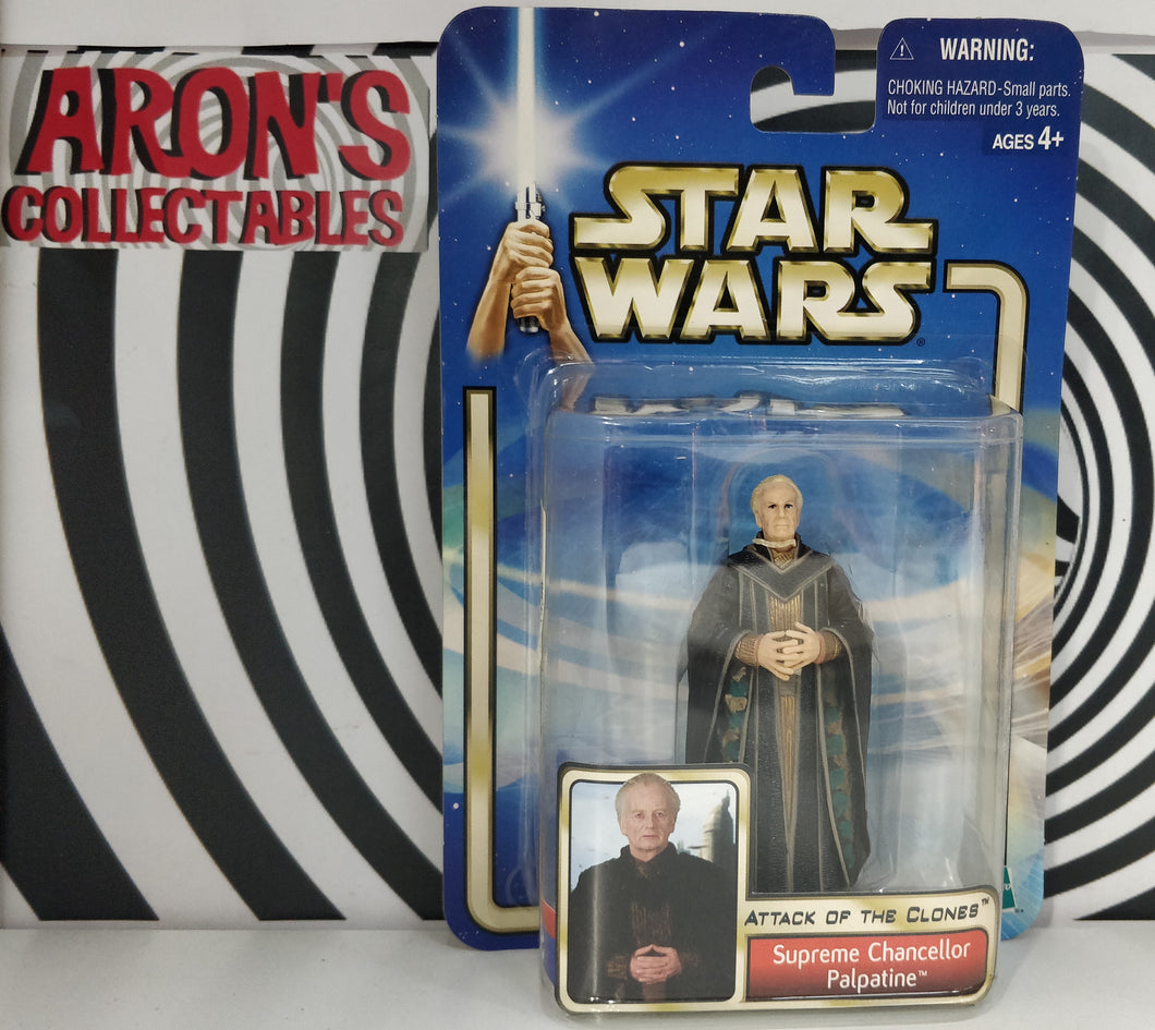 Star Wars 2002 Attack of the Clones #39 Supreme Chancellor Palpatine Action Figure