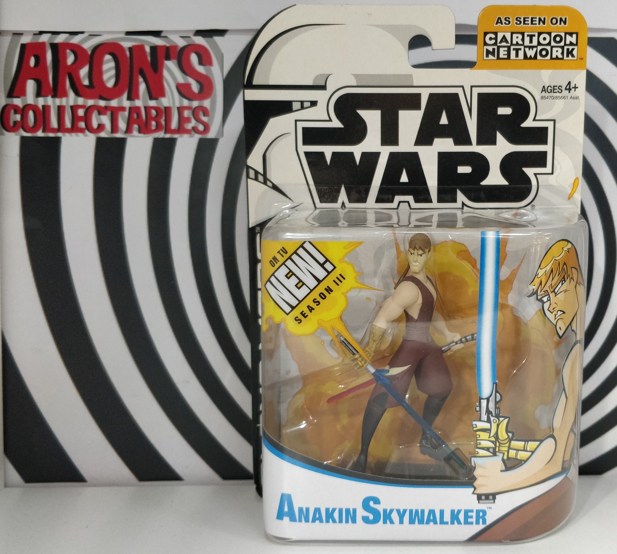 Star Wars 2003 Cartoon Network Clone Wars Anakin Skywalker Action Figure