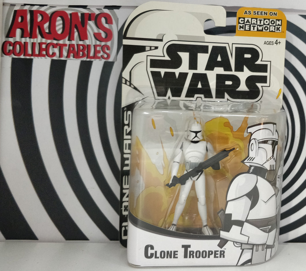 Star Wars Cartoon Network Clone Wars Clone Trooper Action Figure