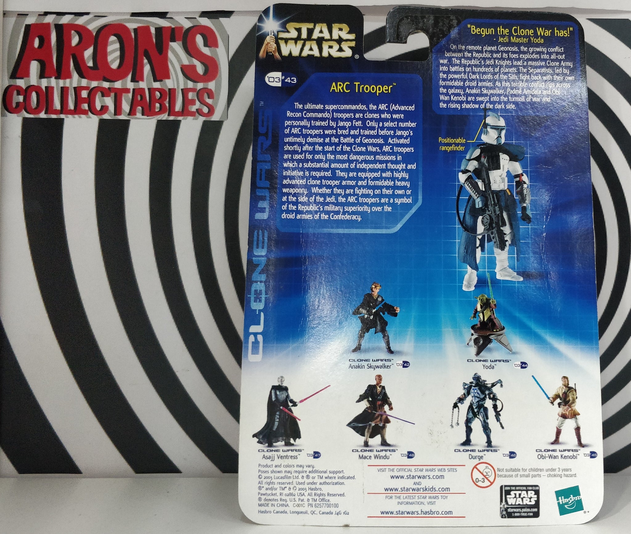 Star Wars 2003 Clone Wars #43 Arc Trooper Action Figure