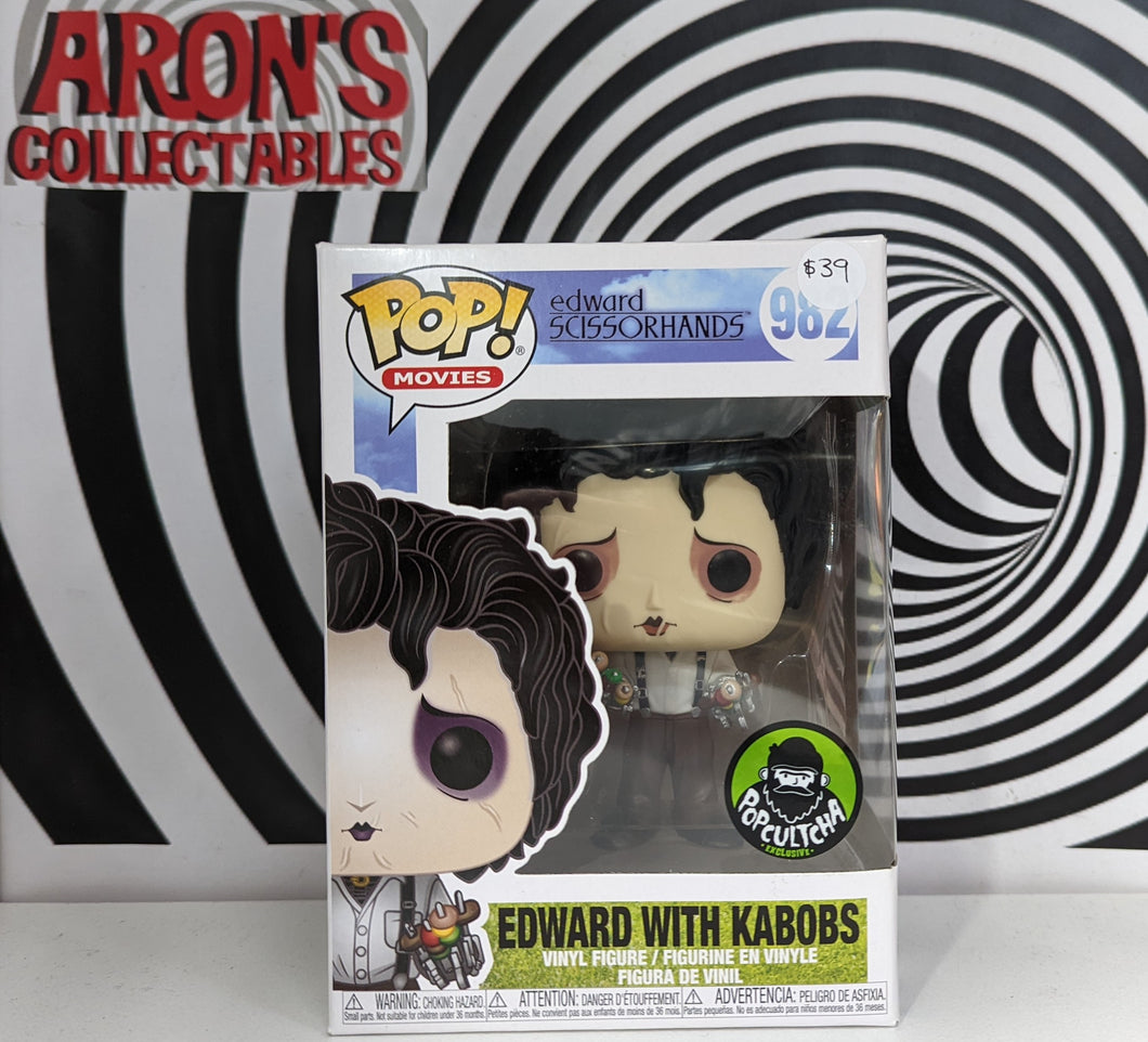 Funko Pop Vinyl Movies Series Edward Scissorhands Edward with Kabobs #982 Vinyl Figure