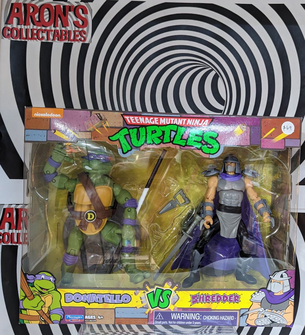 Nickelodeon Classic Collection Teenage Mutant Ninja Turtles Donatello Vs Shredder Action Figure 2 Pack