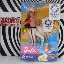 Load image into Gallery viewer, Barbie Tokyo 2020 Olympics Barbie Softball Figure
