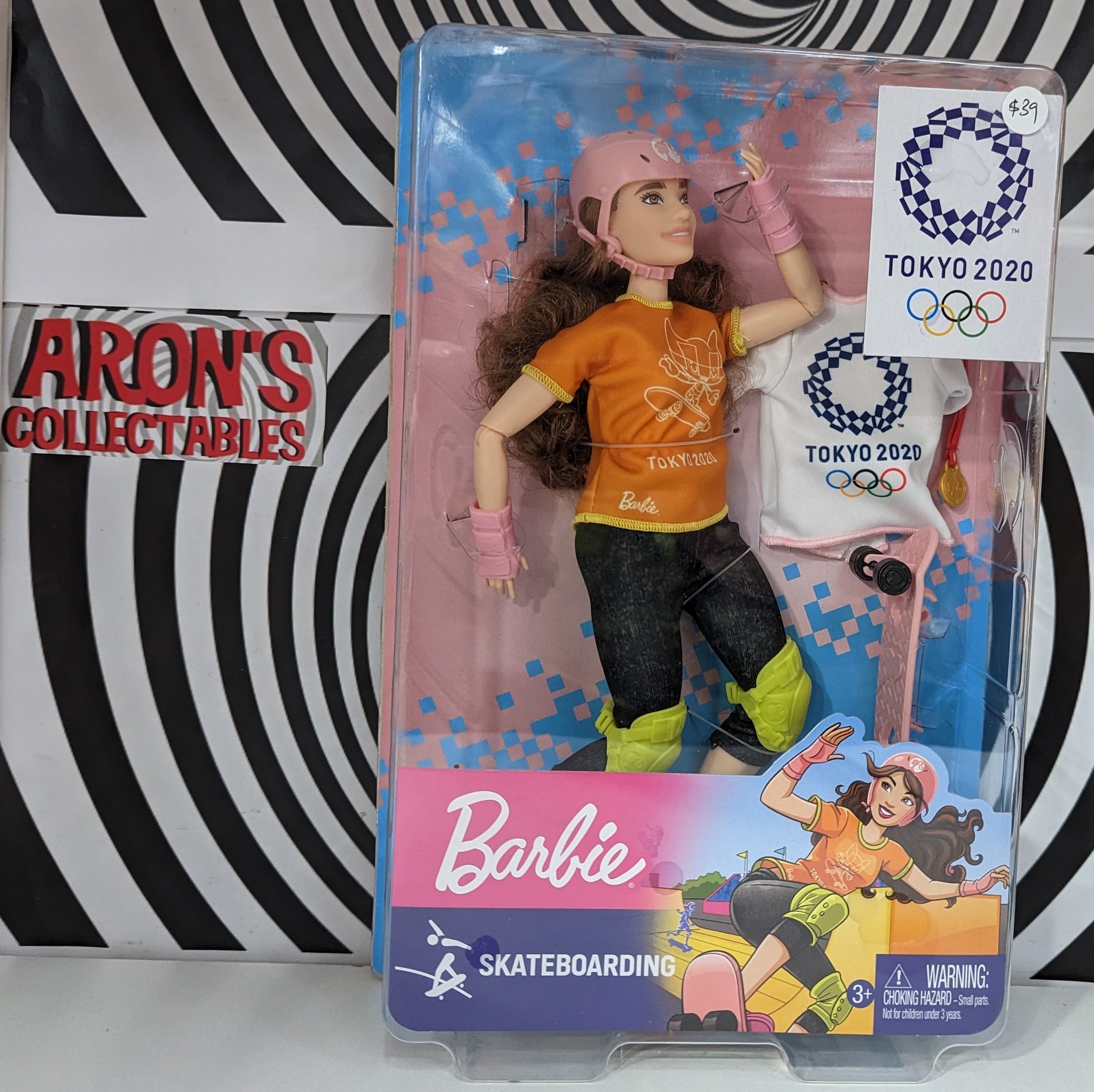 Barbie Tokyo 2020 Olympics Skateboarding Figure - Main Image