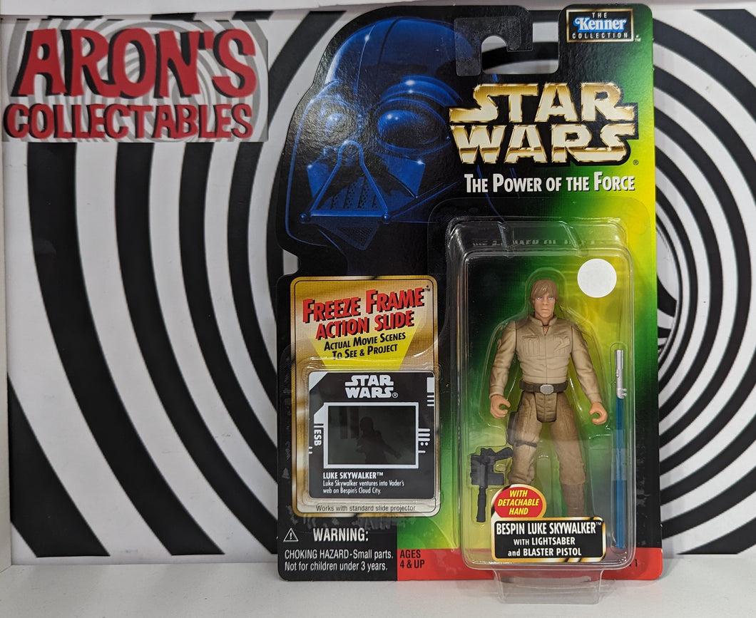 Star Wars The Power of the Force Bespin Luke Skywalker Freeze Frame Action Figure