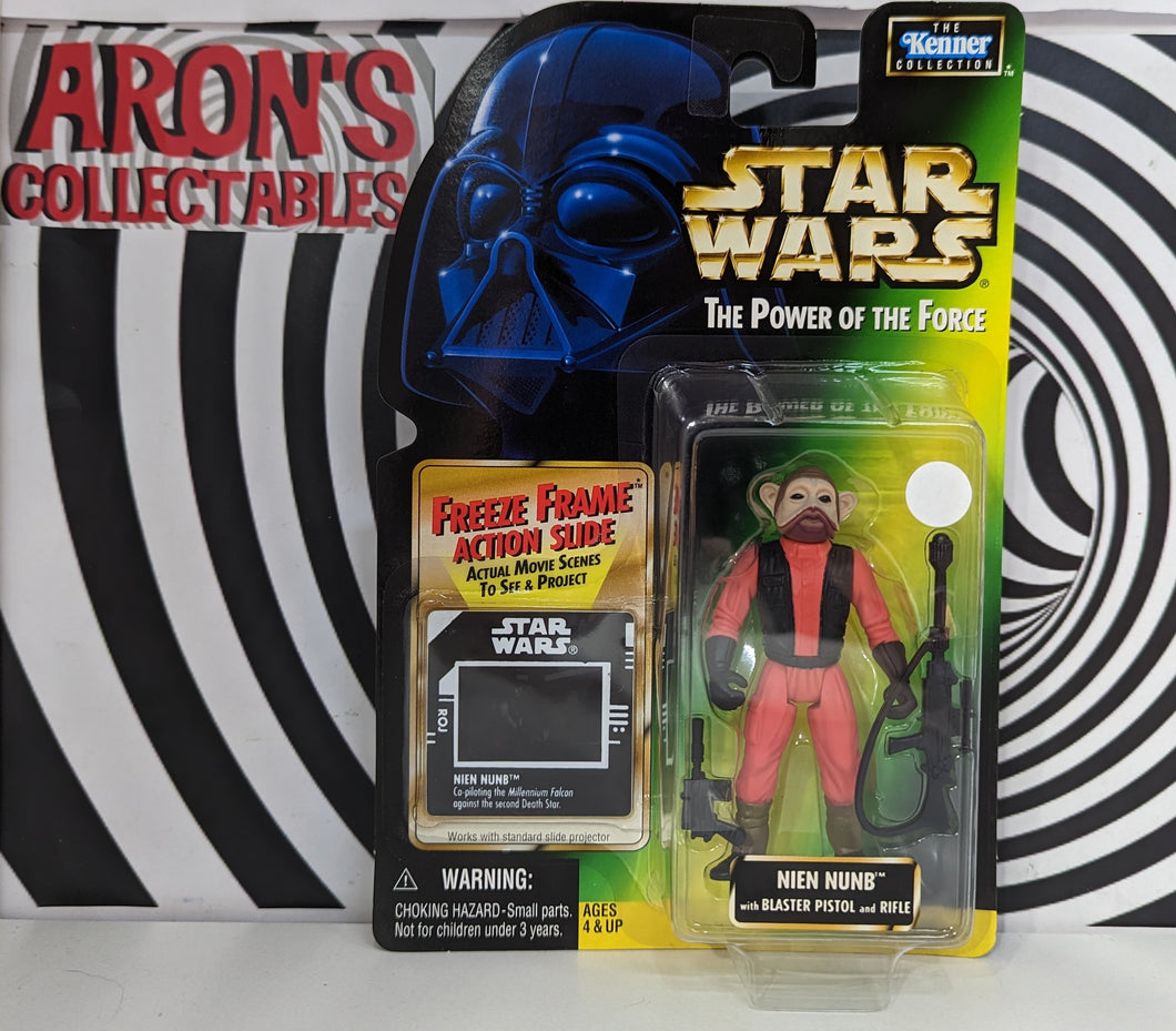 Star Wars The Power of the Force Nien Nunb Freeze Frame Action Figure