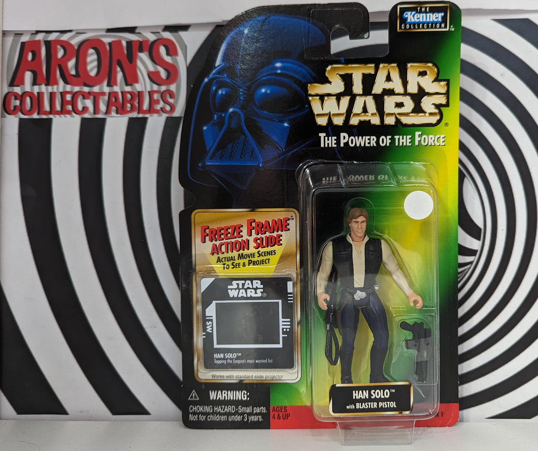 Star Wars The Power of the Force Han Solo Freeze Frame Action Figure