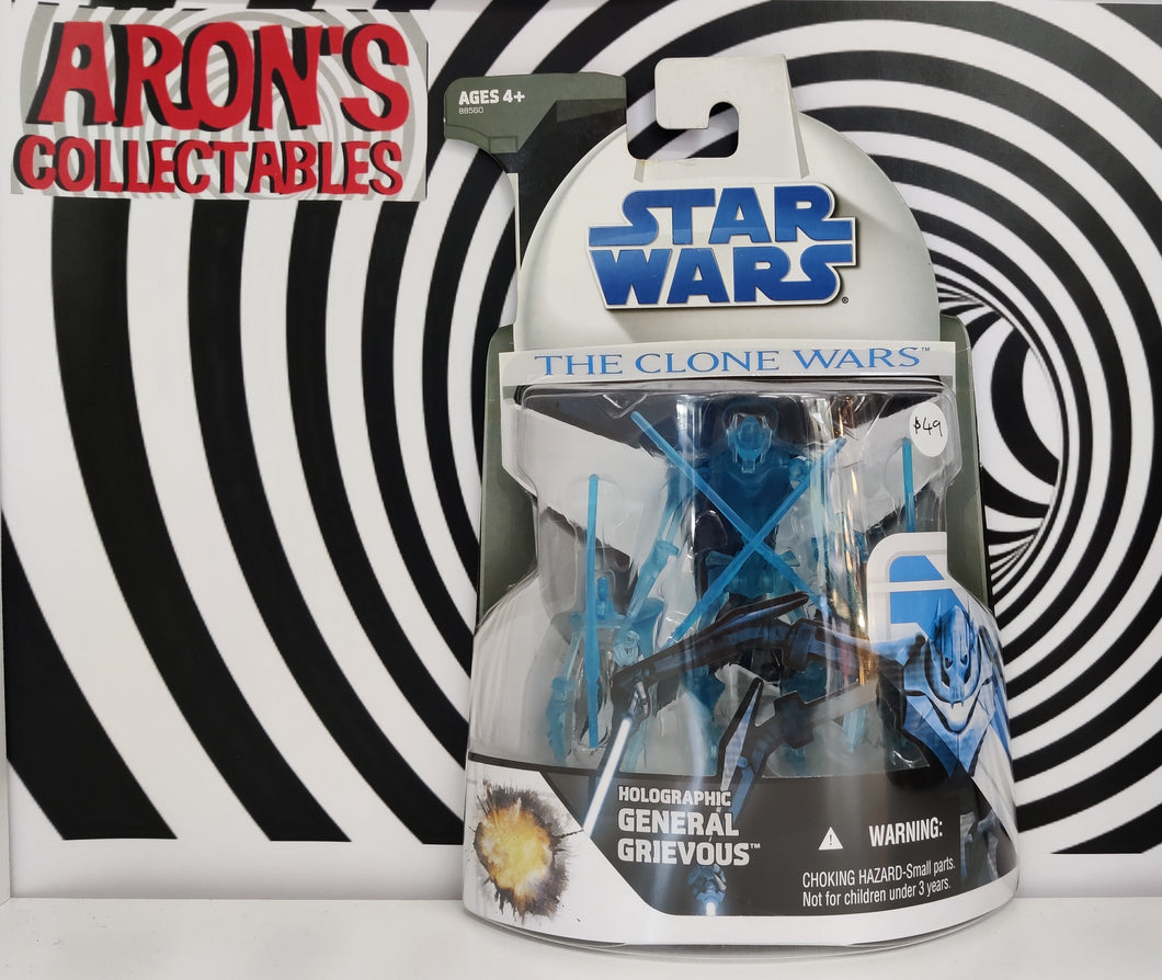 Star Wars The Clone Wars Holographic General Grievous Action Figure