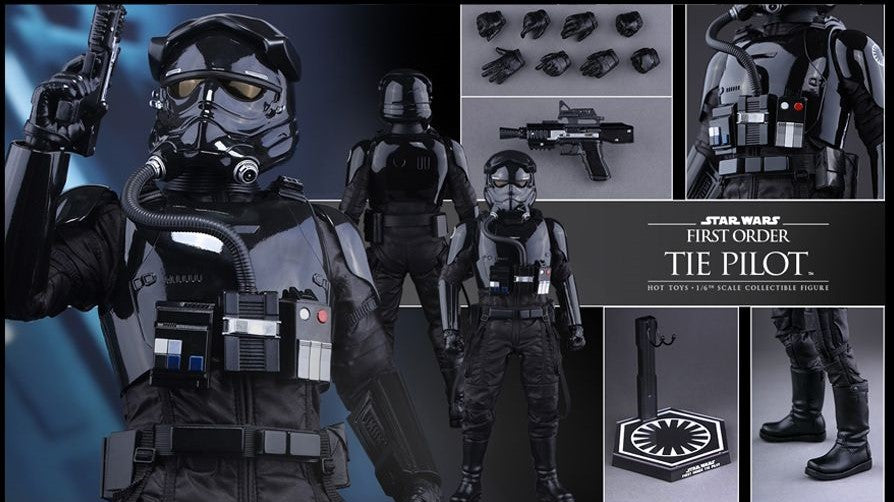 Hot Toys MMS324 Star Wars The Force Awakens First Order TIE FIghter Pilot 1/6th Scale Figure